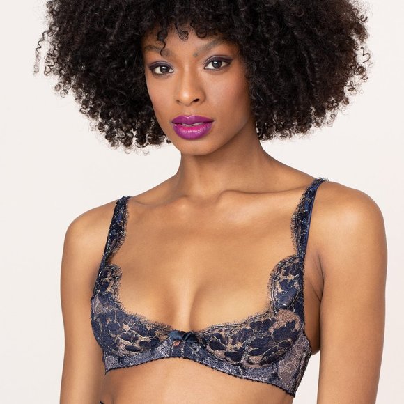 Agent Provocateur MIMOSA Bra NWT Navy & Peach RARE!